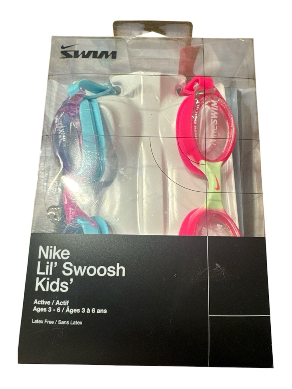 Nike Kids Swim Goggles in Pink & Teal